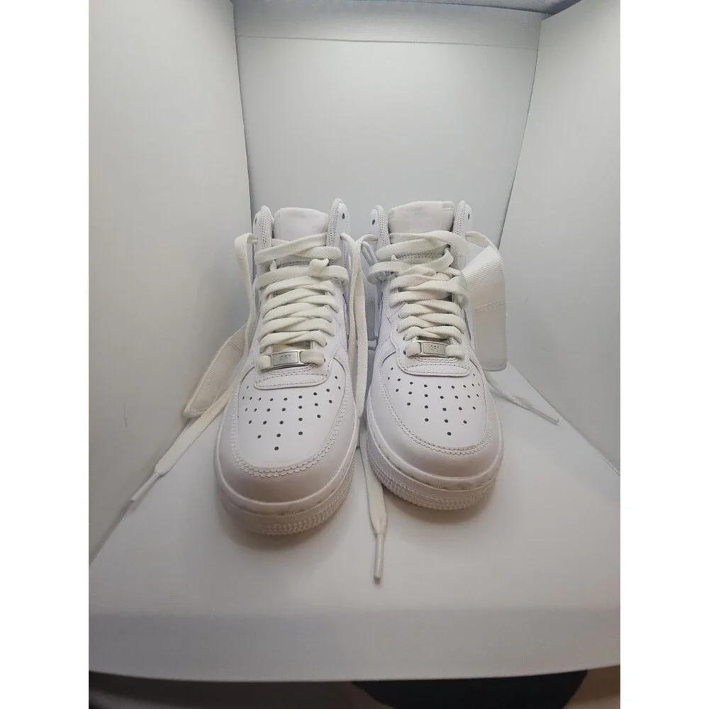 Size 5 Nike Air Force 1 High DD9624-100 Sneakers Women's White Leather Shoes NEW